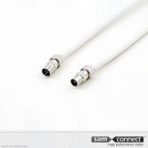 Coax Kabel RG 6, IEC Stecker, 10 m, m/f