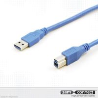 USB A zu USB B 3.0 Kabel, 3m, m/m