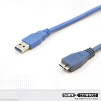 USB A zu Mikro USB 3.0 Kabel, 3 m, m/m